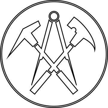 Dachdecker Werkzeuge, Dachdecker Logo, Aufkleber