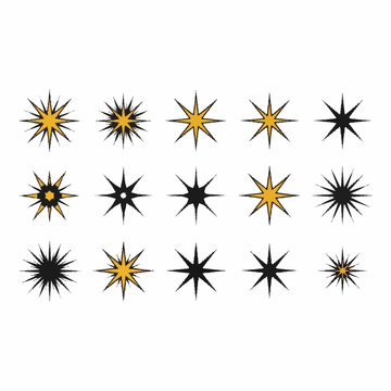 Collection of Starbursts and Starburst Icons.