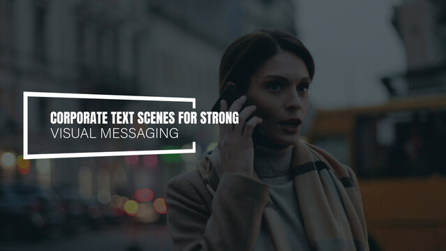 Corporate Text Scenes for Strong Visual Messaging
