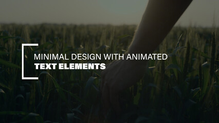Animated Text Elements | Clean Minimal Title Pack Modern Typography Smooth Text Animation for Video