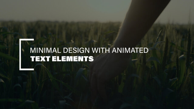 Animated Text Elements | Clean Minimal Title Pack Modern Typography Smooth Text Animation for Video