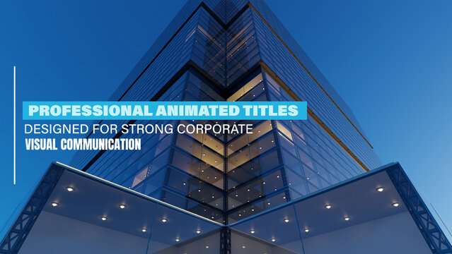Corporate Text Animations | Clean Professional Business Titles Minimal Kinetic Typography Design Modern Elegant Presentation