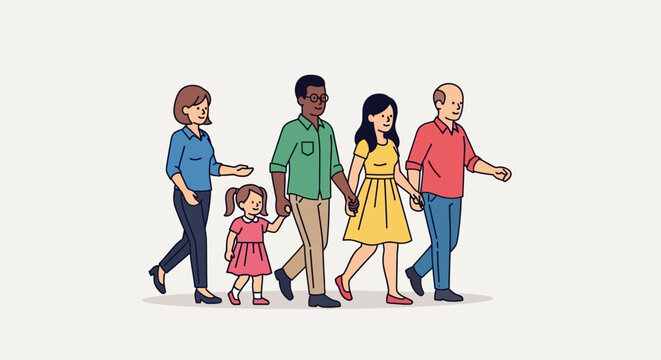 Family Celebrates Juneteenth Day with Joyful Parade Together