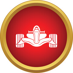 Fototapeta premium Formula racing car icon representing speed, competition, and racing motorsport
