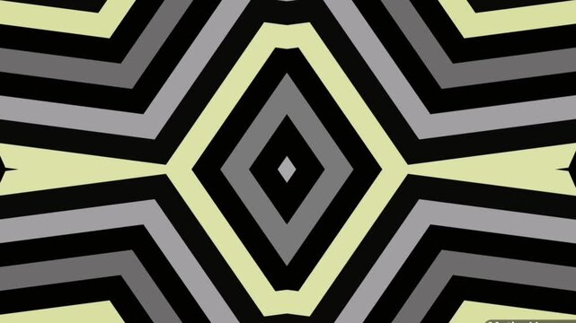 a symmetrical abstract geometric pattern with a diamond shape as the center of attention.