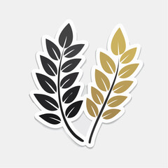 Obraz premium Wheat Ears Icon