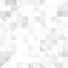 Fototapeta premium Abstract pattern of grey and white triangles creating a geometric mosaic composition