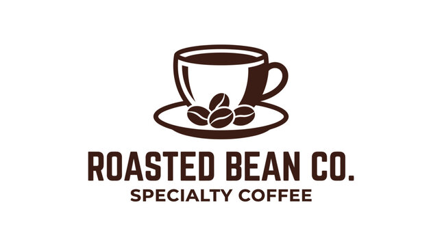Roasted Bean Co. Specialty Coffee Logo Design.