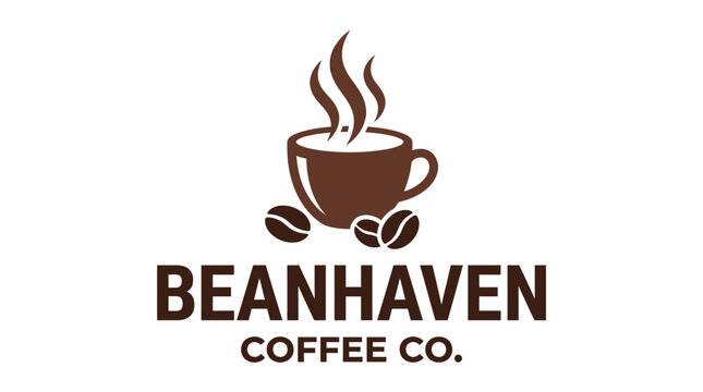 Bean Haven Coffee Co. Logo Design.