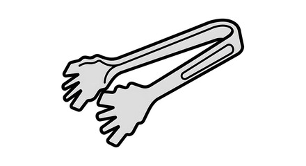 Obraz premium Tongs kitchen utensil tool.