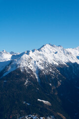 Fototapeta premium Beautiful mountain landscape with clear sky