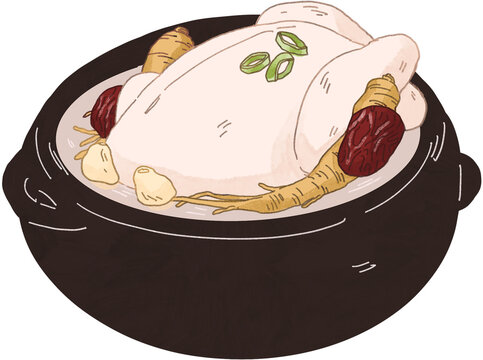 한국 전통 여름철 보양식 삼계탕