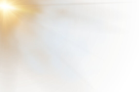 Png starburst light driven by sun and flowing sunlight rays in golden style. Sparkle, sparks, dust, and bokeh mix with lens flare and starlight reflections. Bright yell