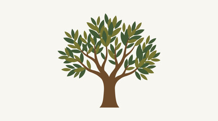 Fototapeta premium A stylized illustration of a tree.