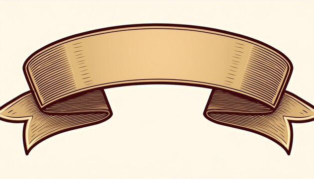 vintage style ribbon banner for adding your custom text or quote in retro design projects