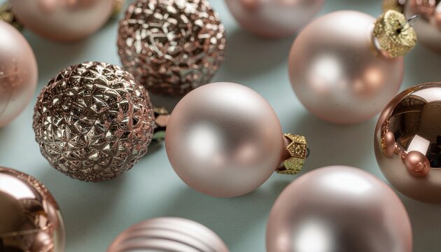 メタリックなクリスマスオーナメント