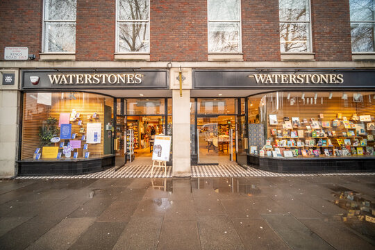 LONDON - Waterstones bookstore on King's Road Chelsea SW3