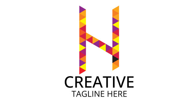  &ldquo;Isometric Letter H &ndash; Geometric Typography&rdquo;