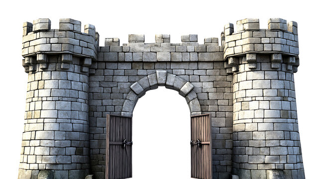 old castle on transparent background PNG