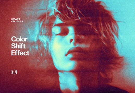 Color Shift Photo Effect &ndash; Motion for Album Cover & Social Media (PSD)