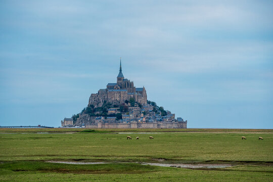 View of Mont Saint Michel in northern France