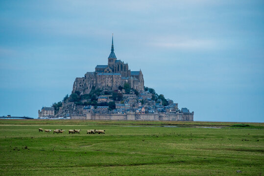 View of Mont Saint Michel in northern France