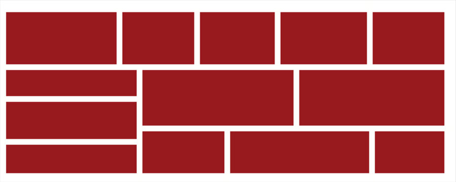 Colorful sports court background. Top view to red field rubber ground with white lines outdoors