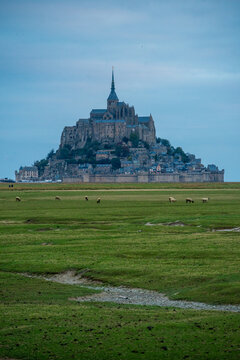 View of Mont Saint Michel in northern France