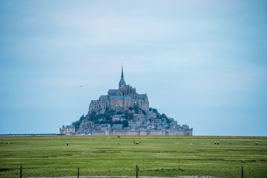 View of Mont Saint Michel in northern France