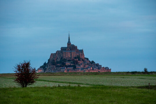 View of Mont Saint Michel in northern France