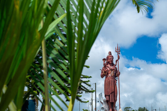 The giant statue of Shiva in Mauritius, known as Mangal Mahadev, is an imposing 33-metre-high sculpture located at the sacred lake of Ganga Talao (Grand Bassin), in the Savanne district.