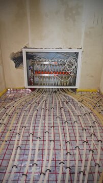 Mechanical and electrical components arranged for heating system