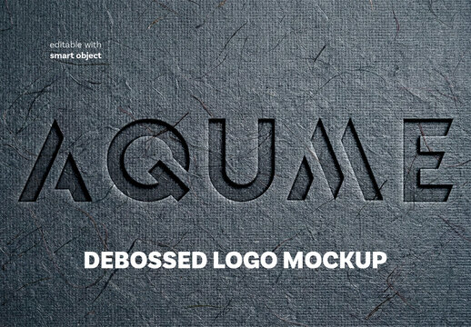 Debossed Logo Mockup