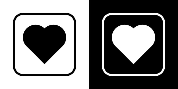 App like icon in solid style representing favorite, love, social media engagement, user preference and positive interaction concept.