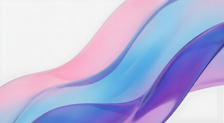 Obraz premium Soft abstract waves of pastel pink light blue purple hues with color blend abstract background abstract gradient background movement ethereal minimalist backdrop creative