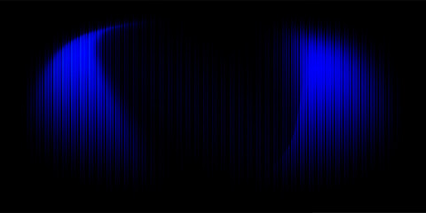 Glitch noise texture. Digital distortion. Computer monitor damage. Signal error. Blue artifacts fuzzy vibration on dark black abstract wallpaper. © isma