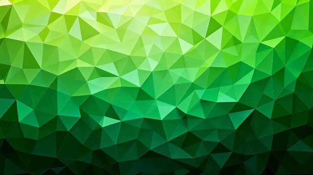 Geometric Green Triangle Pattern