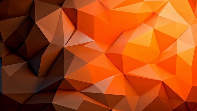 Geometric pattern with orange and brown triangles