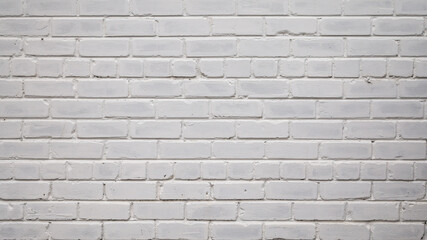 Fototapeta premium White background, photo of a brick wall painted white