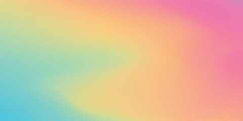 Abstract vibrant mesh gradient background with pink orange and turquoise tones © Dayatz