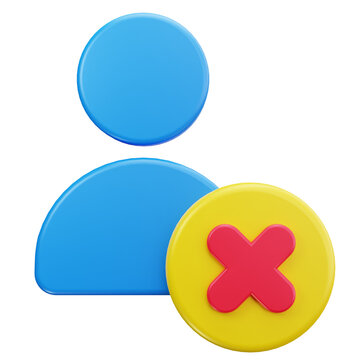 blacklist user 3d icon 