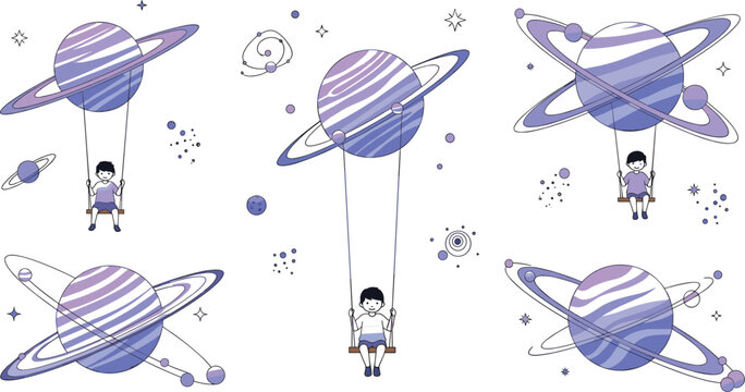 Bohemian Style Bicycle Vector Set Featuring Vintage Bikes with Floral Mandala Wheels and Decorative Feathers for Hippie and Summer Lifestyle DesignsBohemian Style Bicycle Vector Set Featuring 