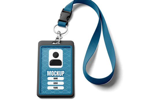 Id Card Holder Mockup