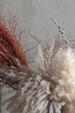 dried pampas bouquet