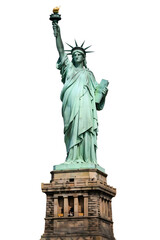 Fototapeta premium Statue of Liberty, iconic landmark, copper monument, New York symbol