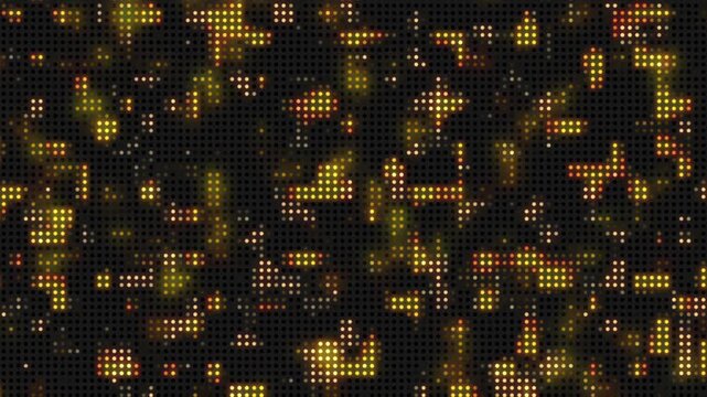 Abstract Gold LED Light Loop Background Futuristic Glowing Animation