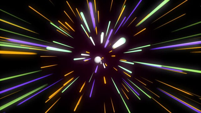 Neon Line Space Background Loop Futuristic Abstract Motion