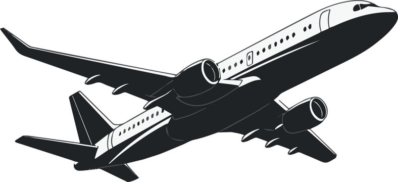 Airliner blueprint schematic