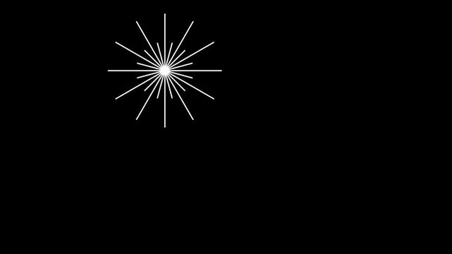Abstract illustration featuring vibrant yellow and blue starburst shapes on a dark background