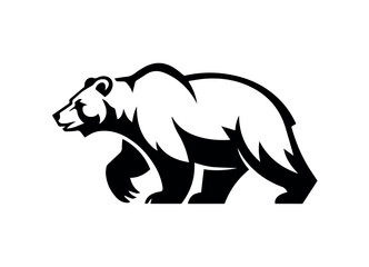 Fototapeta premium Bear mascot for hockey team
